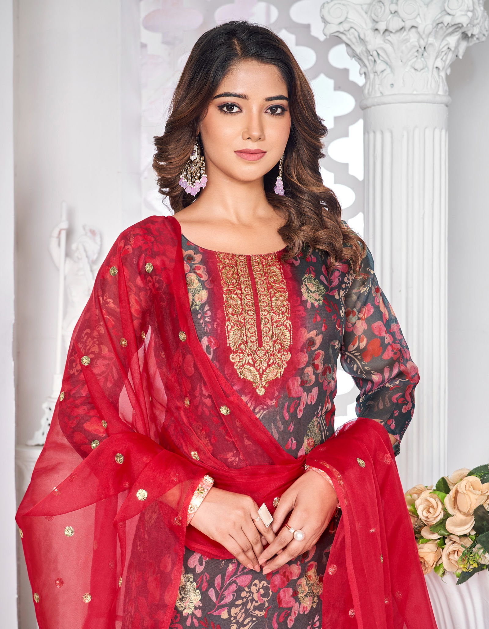 Gulnaz Vol 1 By Radhika Organza Silk Kutris With Bottom Dupatta Wholesale Online